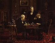 Thomas Eakins The Chess Players oil on canvas